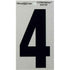 Hillman 5 in. Reflective Black Mylar Self-Adhesive Number 4 1 pc (Pack of 6)