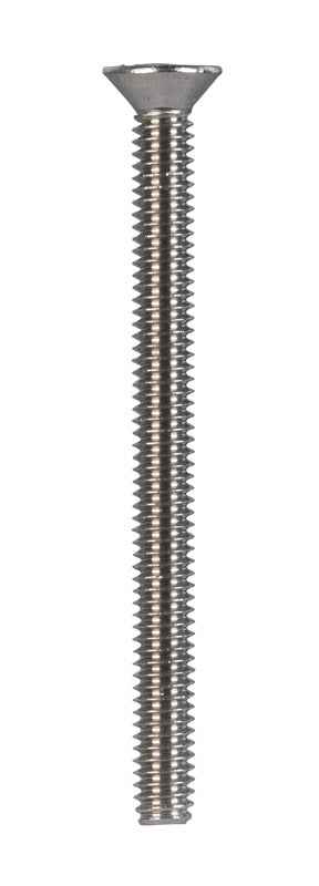 HILLMAN No. 8-32 Ga. X 2 in. L Phillips Flat Head Stainless Steel Machine Screws 100 pk