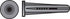 Hillman .164 in. Dia. x 7/8 in. L Plastic Pan Head Conical Anchor 14 pk (Pack of 10)