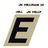 Hillman 1.5 in. Reflective Black Metal Self-Adhesive Letter E 1 pc (Pack of 6)