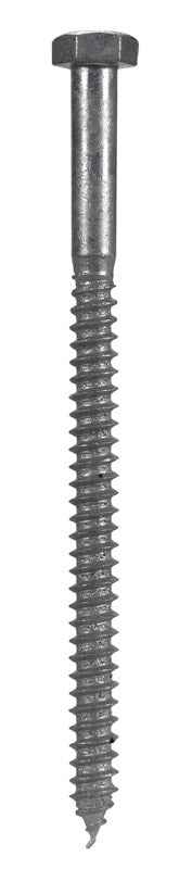 Hillman 5/16 in. X 5 in. L Hex Hot Dipped Galvanized Steel Lag Screw 50 pk