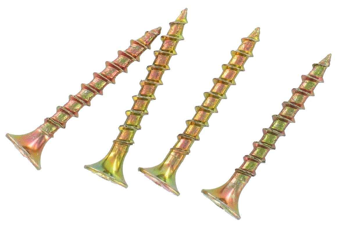 Grip-Rite No. 6 X 1-5/8 in. L Phillips Yellow Zinc Coarse Wood Screws 945 pk