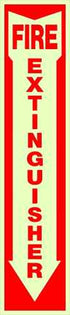 Hillman English White Fire Extinguisher Decal 18 in. H X 4 in. W (Pack of 10)
