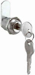 Prime-Line Chrome Gray Steel Cabinet/Drawer Lock (Pack of 6)