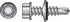HILLMAN 1/4 in. Ga. X 2 in. L Hex Hex Washer Head Self-Drilling Screws 100 pk
