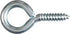 National Hardware 0.08 in. D X 1-1/16 in. L Zinc-Plated Steel Screw Eye 5 lb. cap. 12 pk