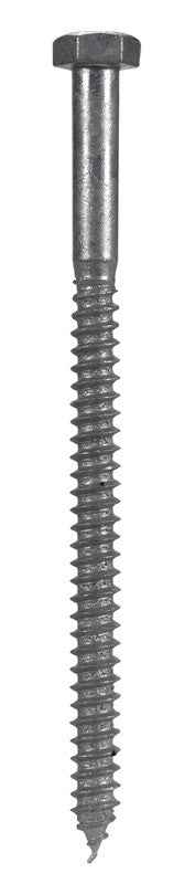 Hillman 5/16 in. X 5 in. L Hex Hot Dipped Galvanized Steel Lag Screw 50 pk