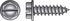 HILLMAN No. 6 Ga. X 1 in. L Slotted Hex Washer Head Sheet Metal Screws 100 pk