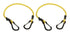 Keeper Yellow Carabiner Style Bungee Cord 24 in. L x 0.315 in. 1 pk