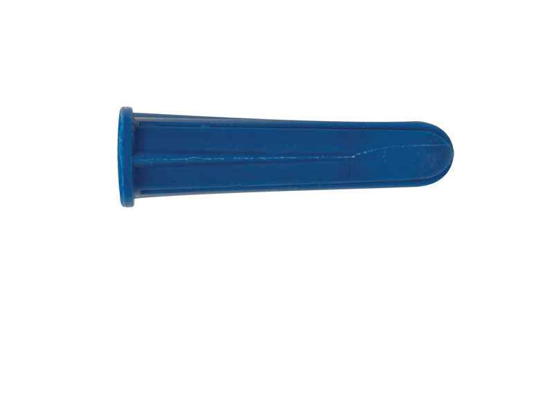 Hillman .25 in. D X 1-3/8 in. L Plastic Flat Head Conical Anchor 50 pk
