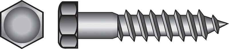HILLMAN 5/8 in. X 3 in. L Hex Zinc-Plated Steel Lag Screw 25 pk