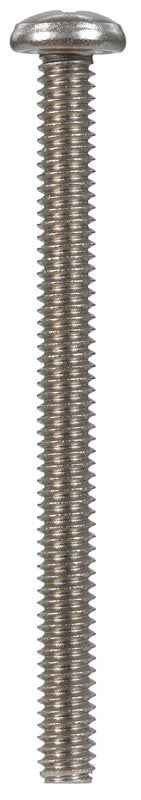 HILLMAN No. 1/4-20 in. X 3 in. L Phillips Flat Head Stainless Steel Machine Screws 50 pk