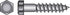 Hillman 5/16 in. X 6 in. L Hex Zinc-Plated Steel Lag Screw 50 pk