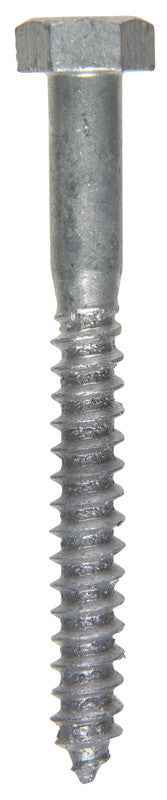 Hillman 5/16 in. X 3 in. L Hex Hot Dipped Galvanized Steel Lag Screw 100 pk