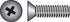HILLMAN No. 10-24 Ga. X 1/2 in. L Phillips Flat Head Stainless Steel Machine Screws 100 pk
