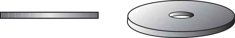 HILLMAN Zinc-Plated Steel 3/16 in. Fender Washer 1 pk