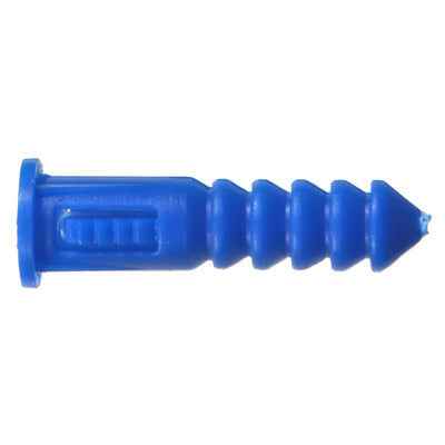 Hillman 0.164 in. D X 1-1/4 in. L Plastic Round Head Ribbed Anchor 100 pk