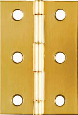 National Hardware 2-1/2 in. L Solid Brass Door Hinge 1 pk