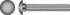 Hillman 3/8 in. X 8 in. L Zinc-Plated Steel Carriage Bolt 50 pk