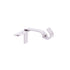 Kenney Fast Fit Silver Brushed Nickel Metal Curtain Rod Bracket 5/8 L x 3 in. Projection