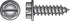 HILLMAN No. 14 Ga. X 3/4 in. L Slotted Hex Washer Head Sheet Metal Screws 100 pk