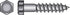 HILLMAN 5/8 in. X 6 in. L Hex Zinc-Plated Steel Lag Screw 25 pk
