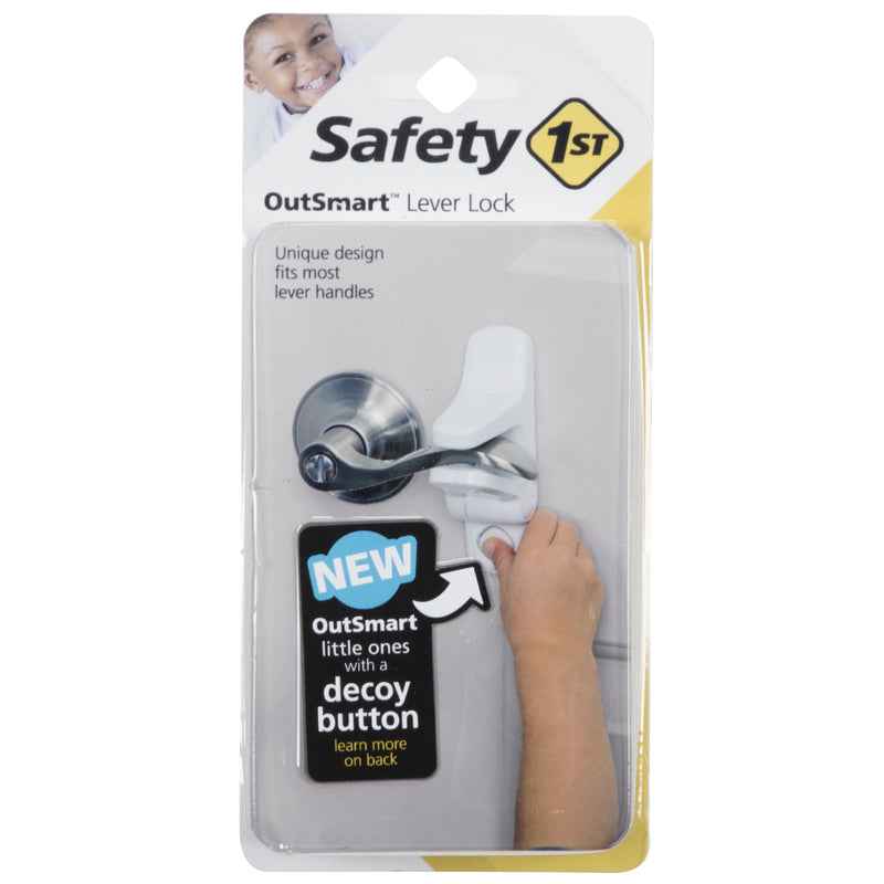 Safety 1st OutSmart White Plastic Lever Handle Lock 1 pk (Pack of 2)