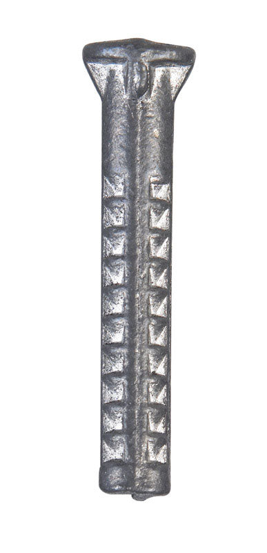 HILLMAN 1/4 in. D X 1-1/2 in. L Lead Round Head Concrete Screw Anchor 100 pk