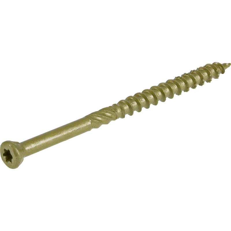 HILLMAN Power Pro No. 8 X 2-1/2 in. L Star Bronze Ceramic Coarse Trim Screws 119 pk