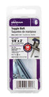 Hillman 1/8 in. Dia. x 2 in. L Round Steel Toggle Bolt 2 pk (Pack of 10)