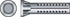 HILLMAN .138 in. D X 3/4 in. L Lead Round Head Lead Wood Screw Anchor 1 pk