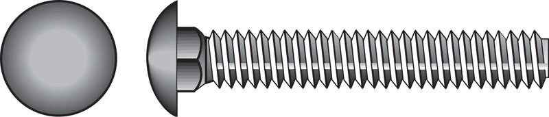 Hillman 5/16 in. X 3 in. L Zinc-Plated Steel Carriage Bolt 100 pk