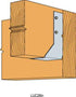 Simpson Strong-Tie ZMax 2 in. H x 3.31 in. W 18 Ga. Galvanized Steel Joist Hanger (Pack of 25)