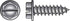 HILLMAN No. 6 Ga. X 1 in. L Slotted Hex Washer Head Sheet Metal Screws 100 pk