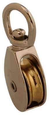 Campbell Chain 1-1/2 in. Dia. Nickel Copper Swivel Eye Swivel Single Eye Pulley (Pack of 10)