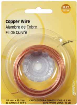 Hillman 50 ft. L Copper 20 Ga. Wire (Pack of 10)