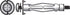 HILLMAN 3/16 in. D X 3/16 Long in. L Steel Pan Head Hollow Wall Anchors 50 pk