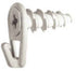 Hillman Wall Driller Brass-Plated White Drywall Picture Hook 50 lb 6 pk