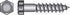 Hillman 3/8 in. X 3-1/2 in. L Hex Zinc-Plated Steel Lag Screw 50 pk