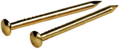 Hillman 18 Ga. x 1/2 in. L Brass Escutcheon Pins 1 pk 2 oz. (Pack of 6)
