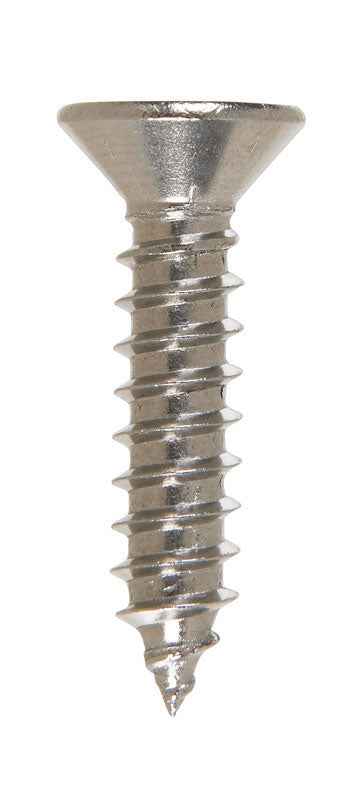 HILLMAN No. 12 Ga. X 1 in. L Phillips Flat Head Sheet Metal Screws 100 pk