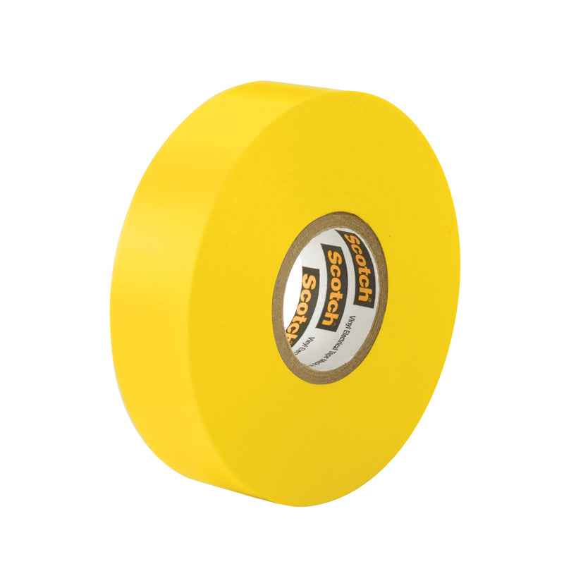 Scotch 3/4 in. W x 66 in. L Yellow Vinyl Electrical Tape (Pack of 5)