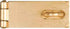 National Hardware Brass-Plated Steel 2-1/2 in. L Safety Hasp 1 pk