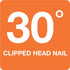 Grip-Rite 3-1/4 in. L X 11 Ga. Angled Strip Bright Framing Nails 30 deg 2000 pk