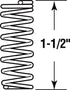 Prime-Line 1-1/2 in. L X 11/32 in. D Compression Spring 4 pk