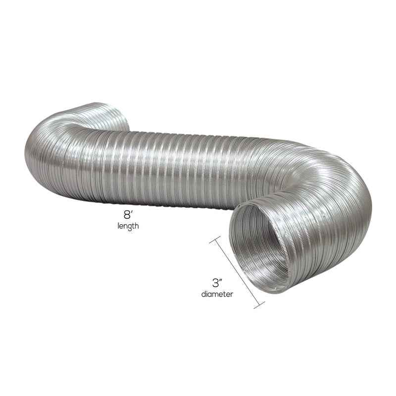 Deflect-O Jordan 8 in. L x 3 in. Dia. Aluminum Dryer and Vent Hose (Pack of 16)