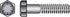 Hillman 3/8 in. D X 1 in. L Heat Treated Steel Hex Head Cap Screw 100 pk