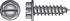 HILLMAN No. 6 Ga. X 3/4 in. L Slotted Hex Washer Head Sheet Metal Screws 100 pk