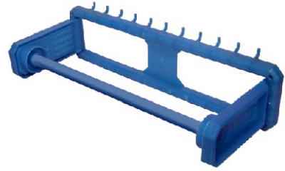 Crawford Blue Polypropylene 5 in. Towel Tape Twine and Wire Dispenser 1 pk