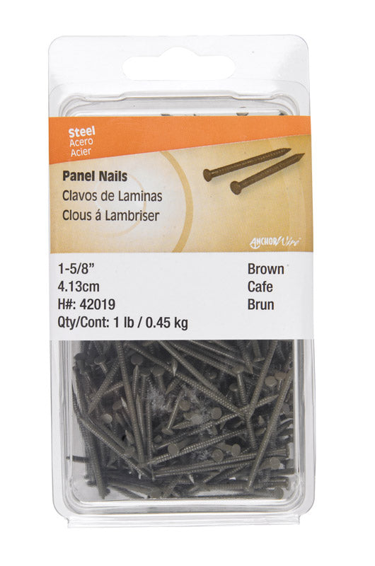 HILLMAN 1-5/8 in. Panel Steel Nail Flat Head
